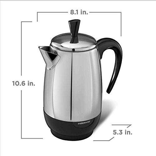 8 Cup Stainless Steel Electric Coffee Percolator Y54110