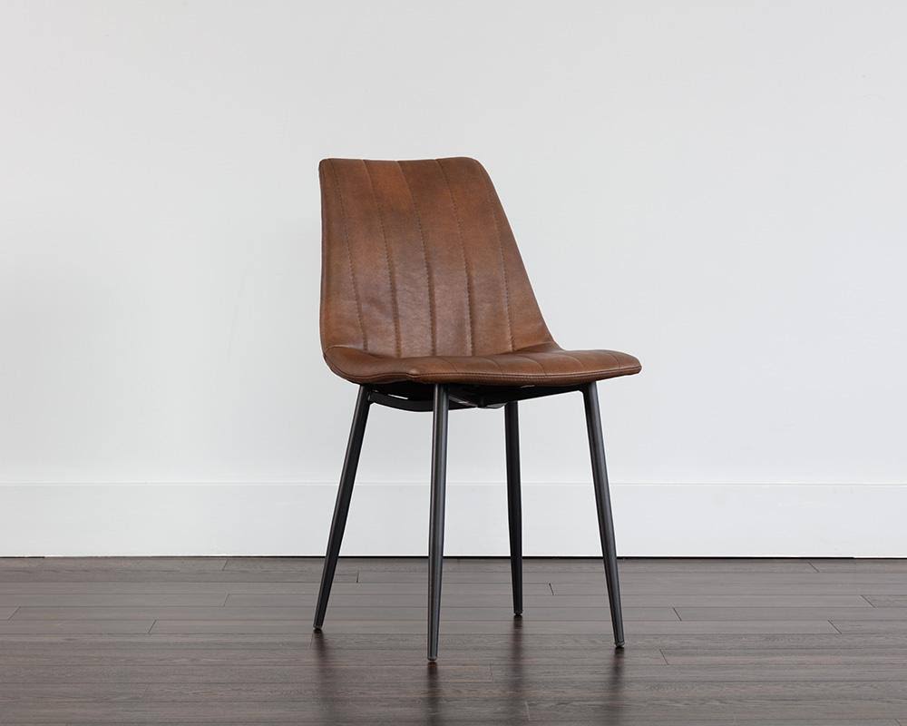 Black Faux Leather Dining Chair U727