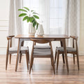 5 Piece Walnut Finish Dining Set A457