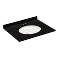 Absolute Black Vanity Top with Back Splash J704