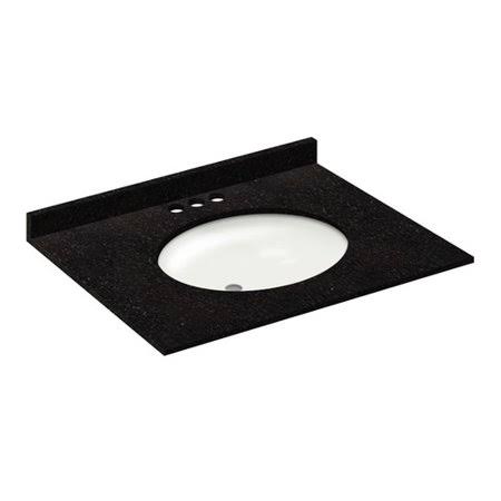 Absolute Black Vanity Top with Back Splash J704