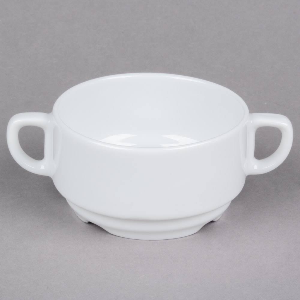 White 9 oz. Soup Bowl J807
