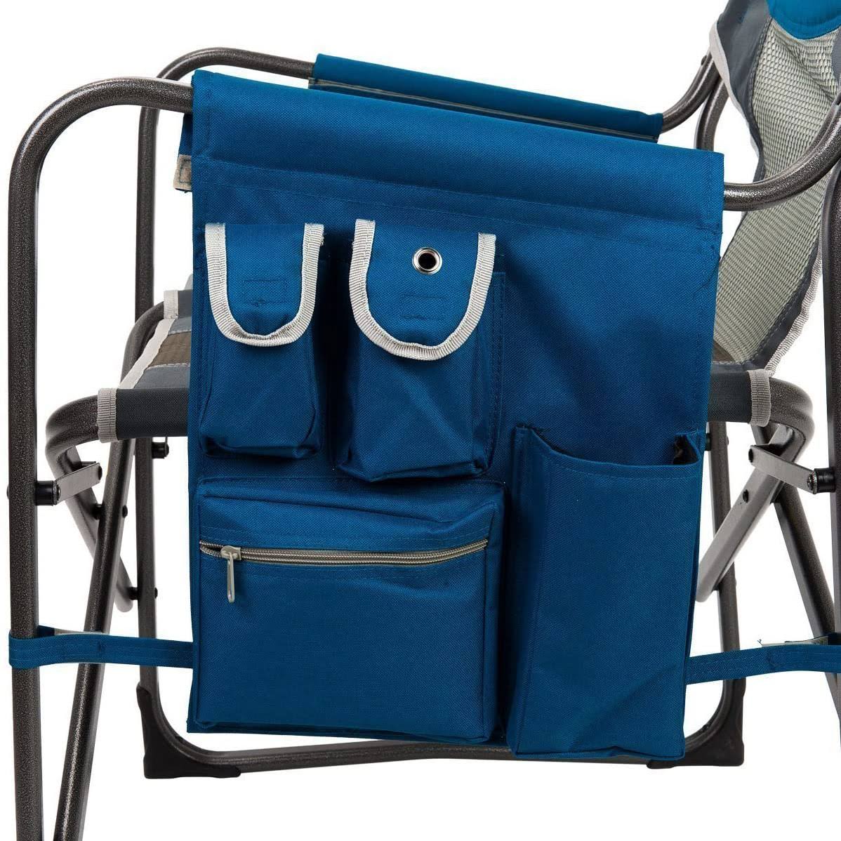 Portable Folding Directors Chair with Side Table (2 Pack) V991684