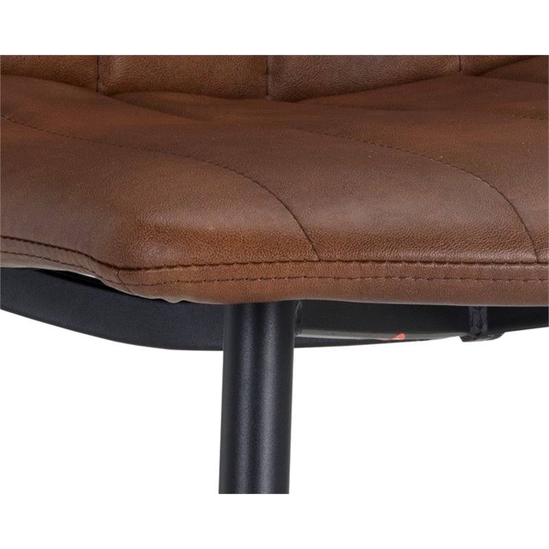 Black Faux Leather Dining Chair U727