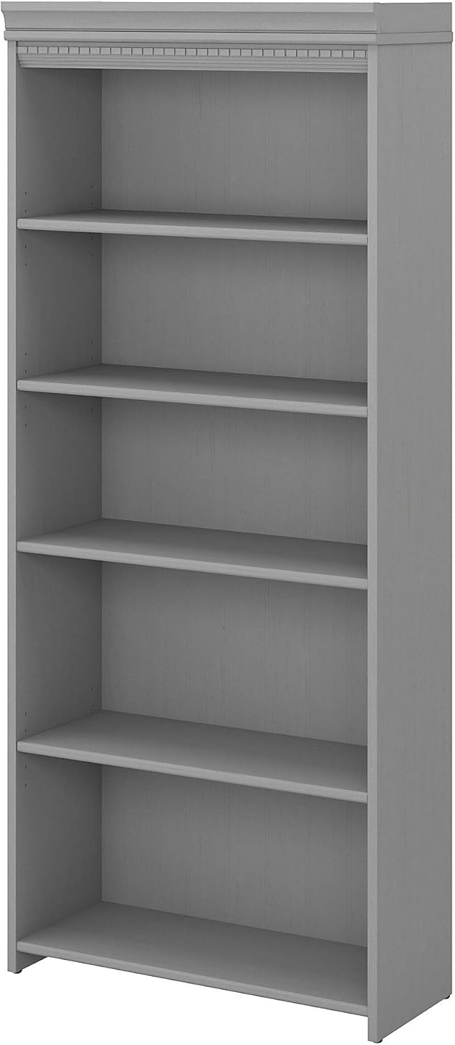 5 Shelf Bookcase, Cape Cod Gray I94701