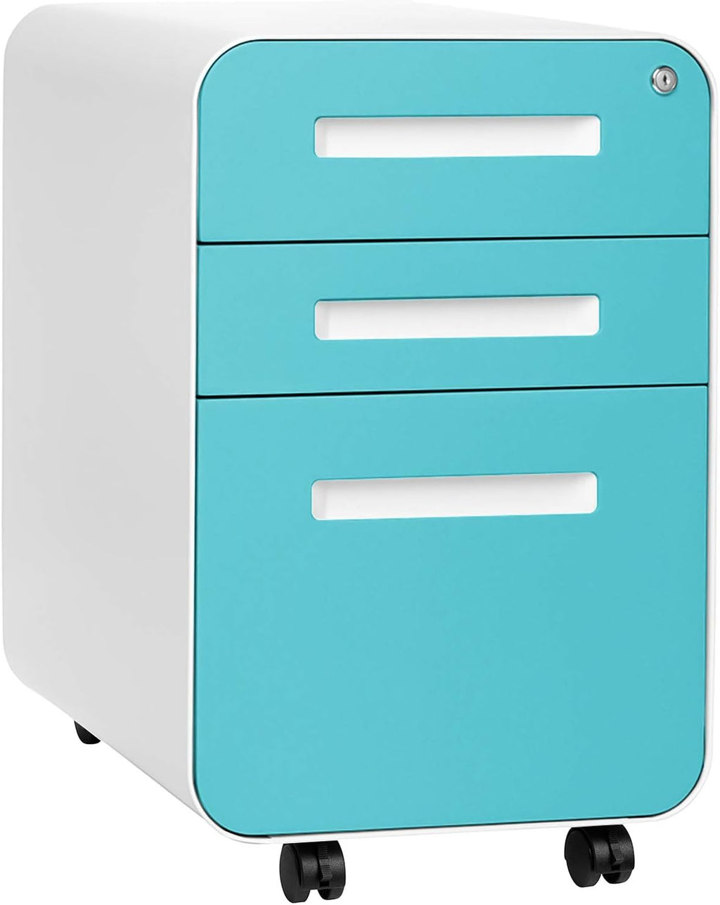 3-Drawer Mobile File Cabinet Dark Grey L299