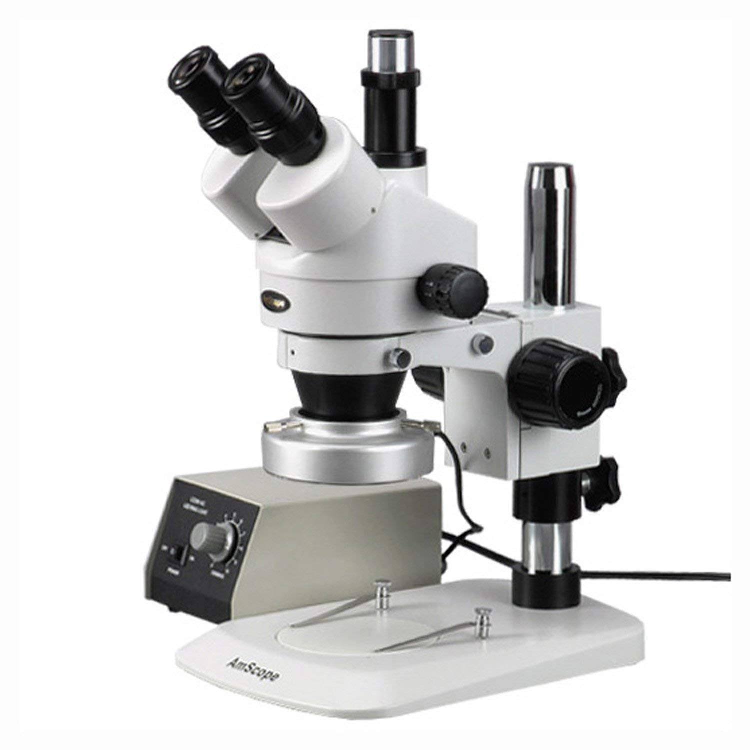 Trinocular Stereo Zoom Microscope, 7X-90X Magnification, 0.7x-4.5x Zoom Object Z551234