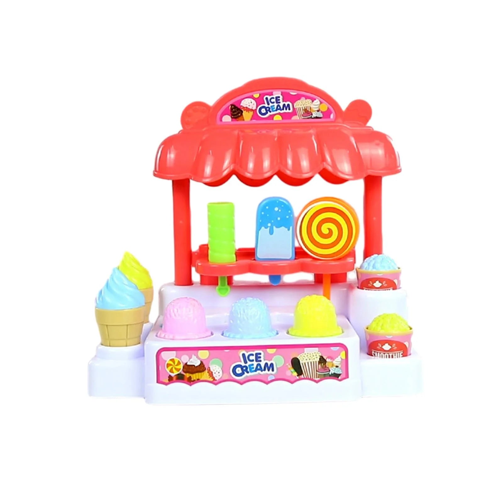 Wooden Pull Along Ice Cream Truck Activity Toy X773