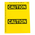 Polyester Caution Sign and Label Blanks T825