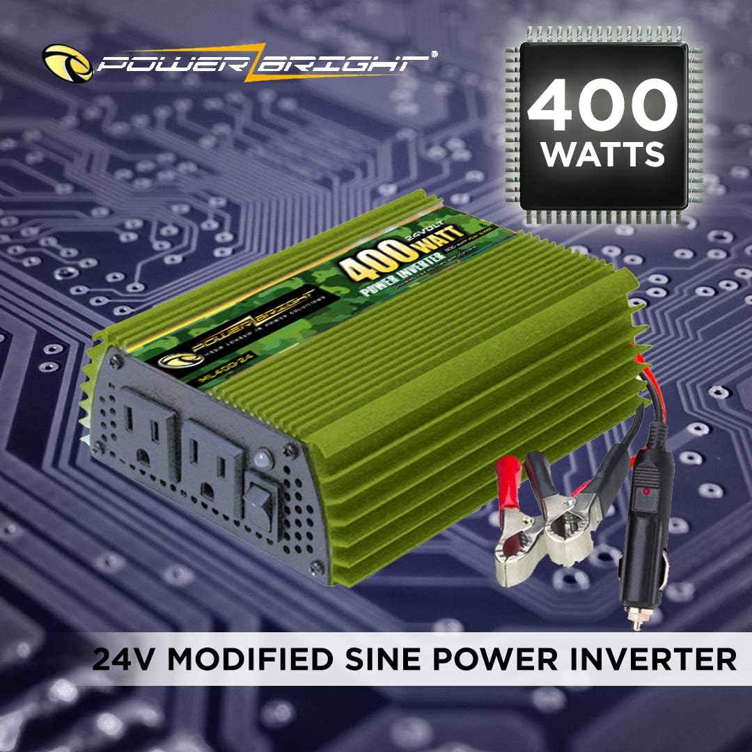 3500 Watt Power Inverter, DC 24V to 120V AC, Four AC Outlets, LCD Display Z153