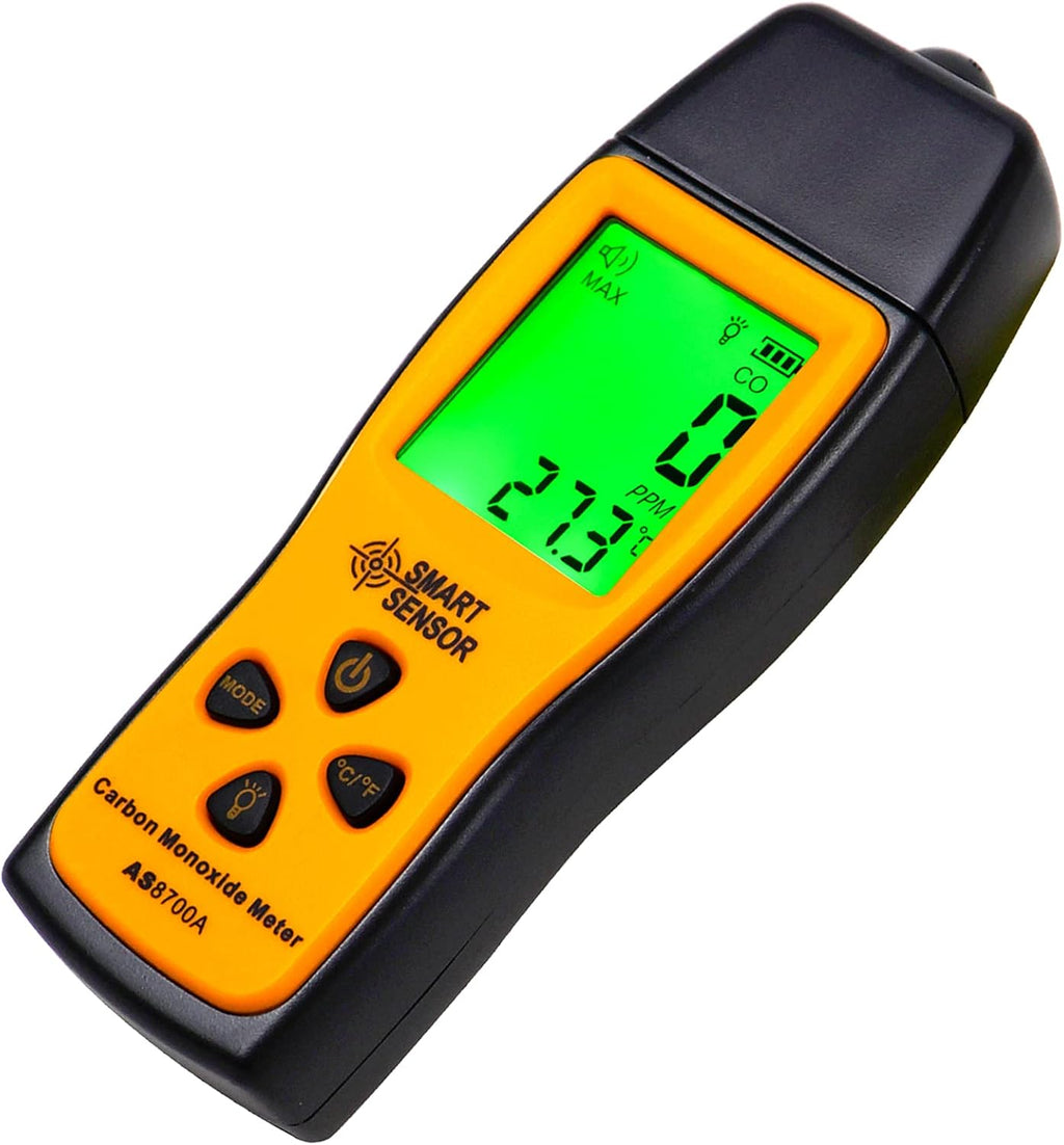 Handheld Carbon Monoxide Meter, 0-1000 ppm, Pack of 2 Q743