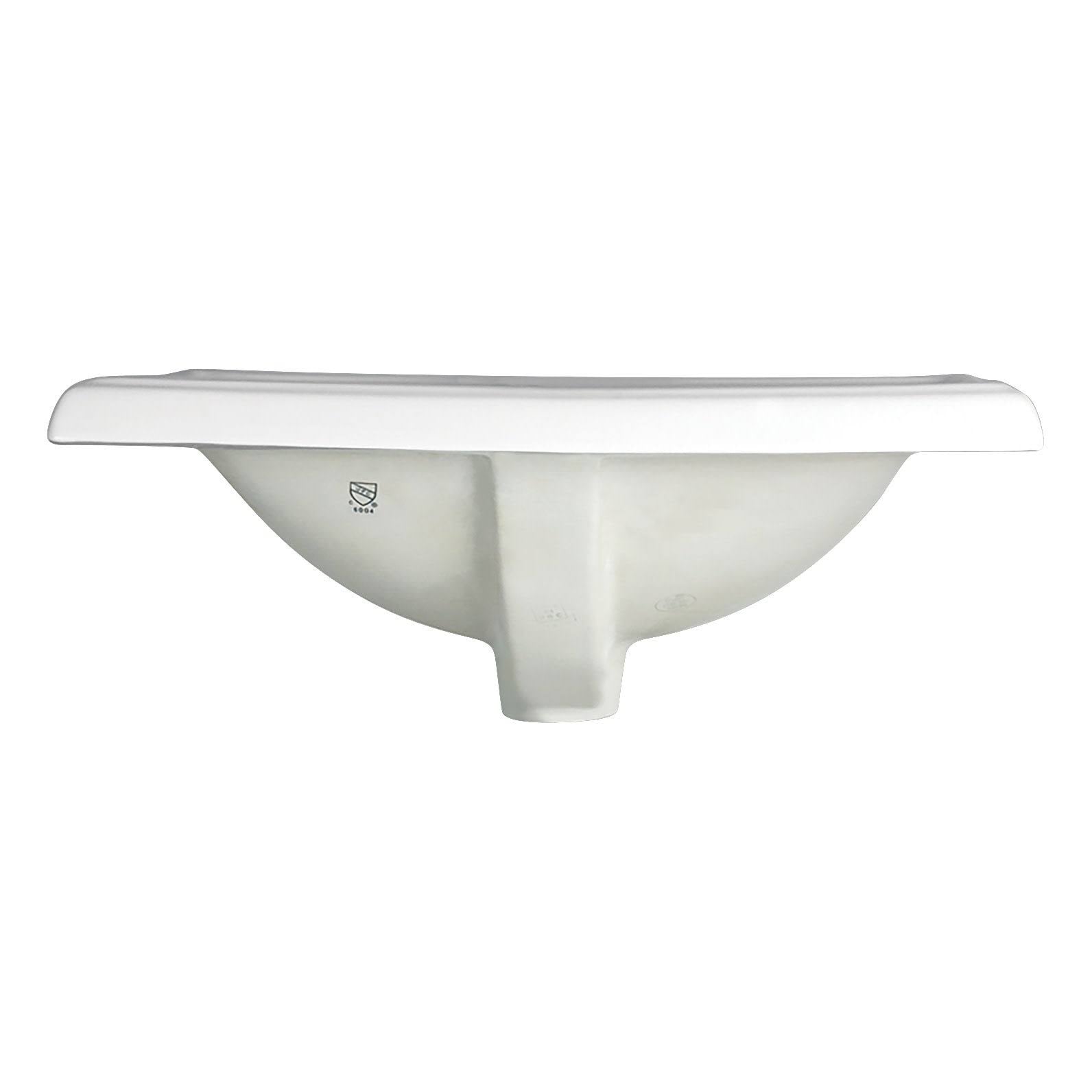 23x22 Drop in Bathroom Sink with 3 Holes Drilled White G4155