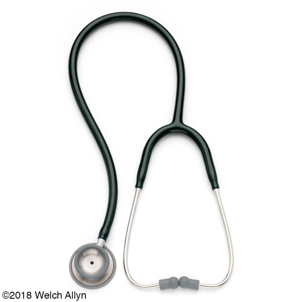 28 in. Double-head Professional Stethoscope - Forest Green, Adult A399