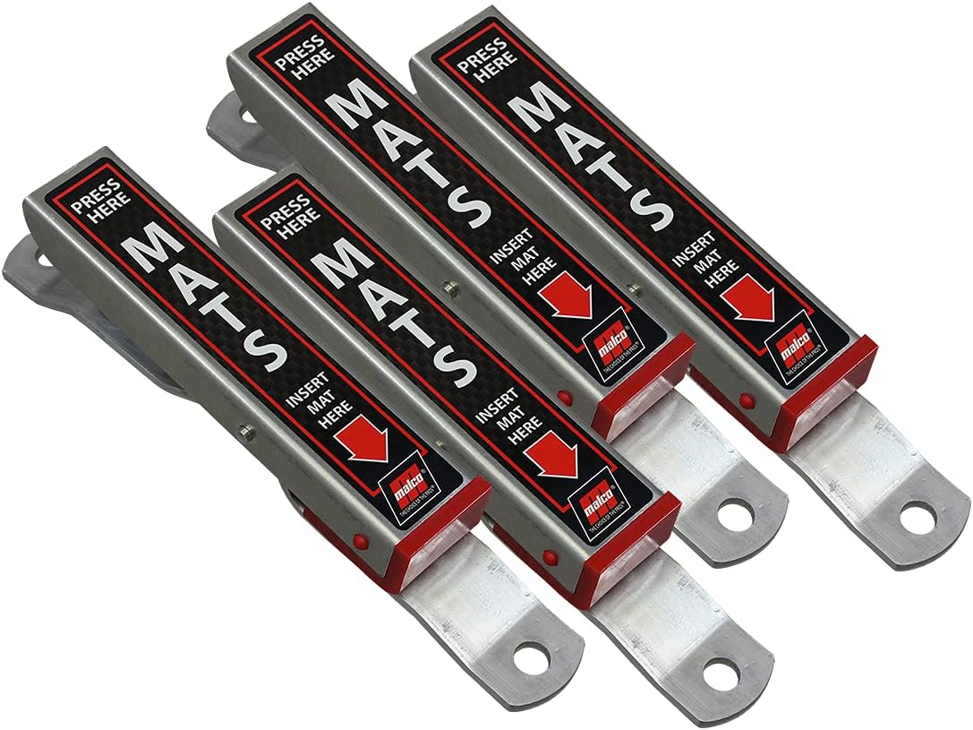 Heavy Duty Aluminum Car Wash Floor Mat Hanger Pack of 4 V583