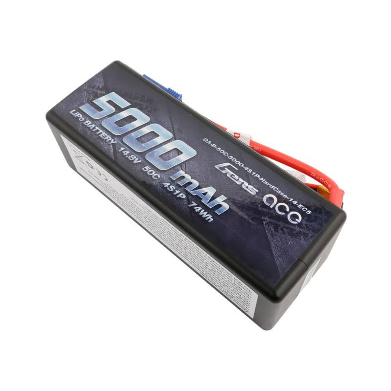 5000mAh 14.8V 50C 4S1P Hardcase Lipo with EC5 F1969