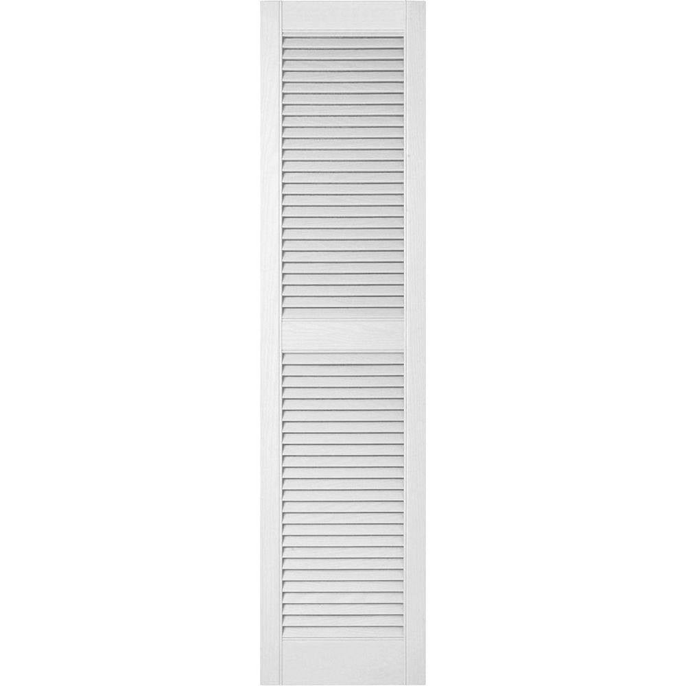 Bright Vinyl Open Louver Shutters I652646