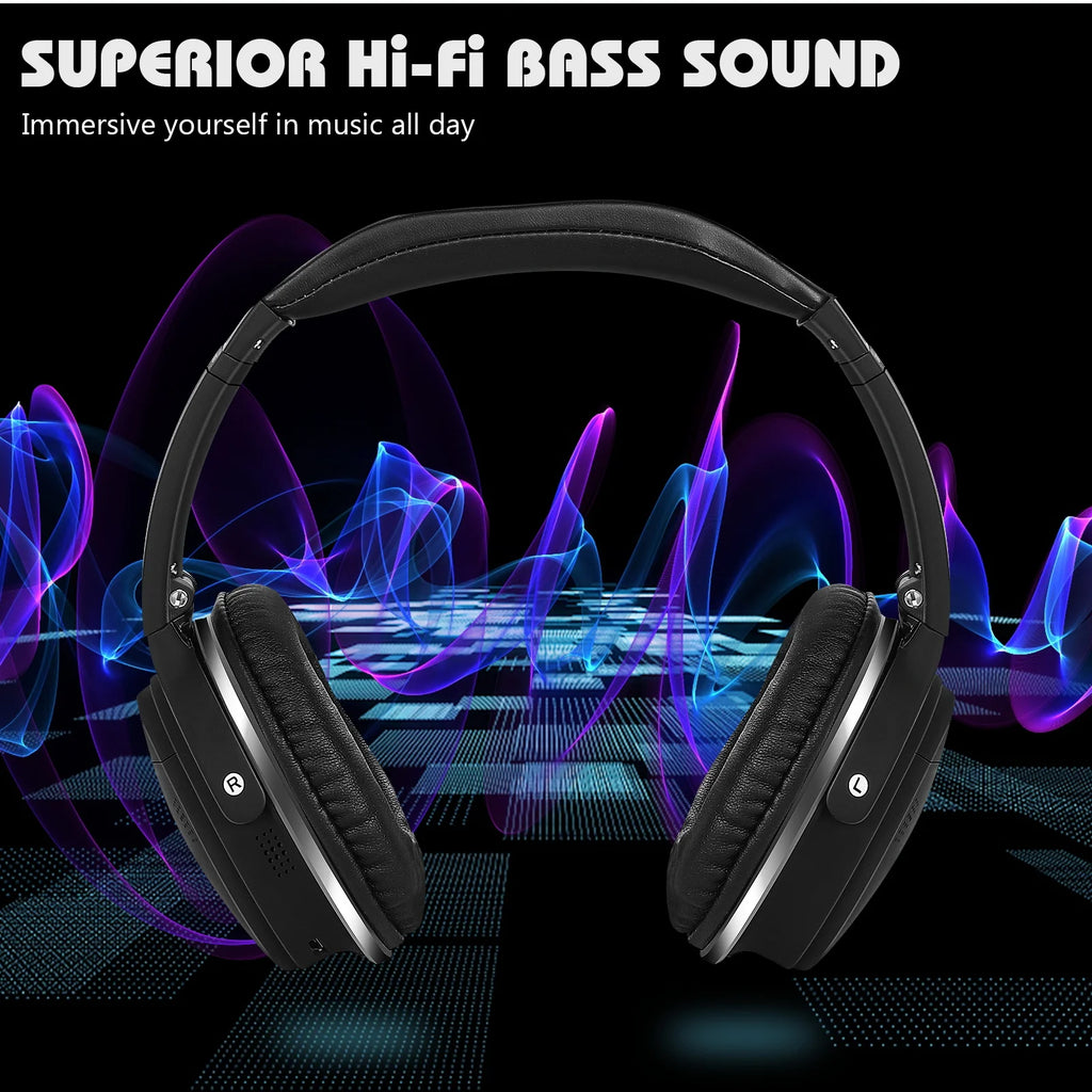 Wireless Bluetooth Over The Ear Headphones with Mic J335872