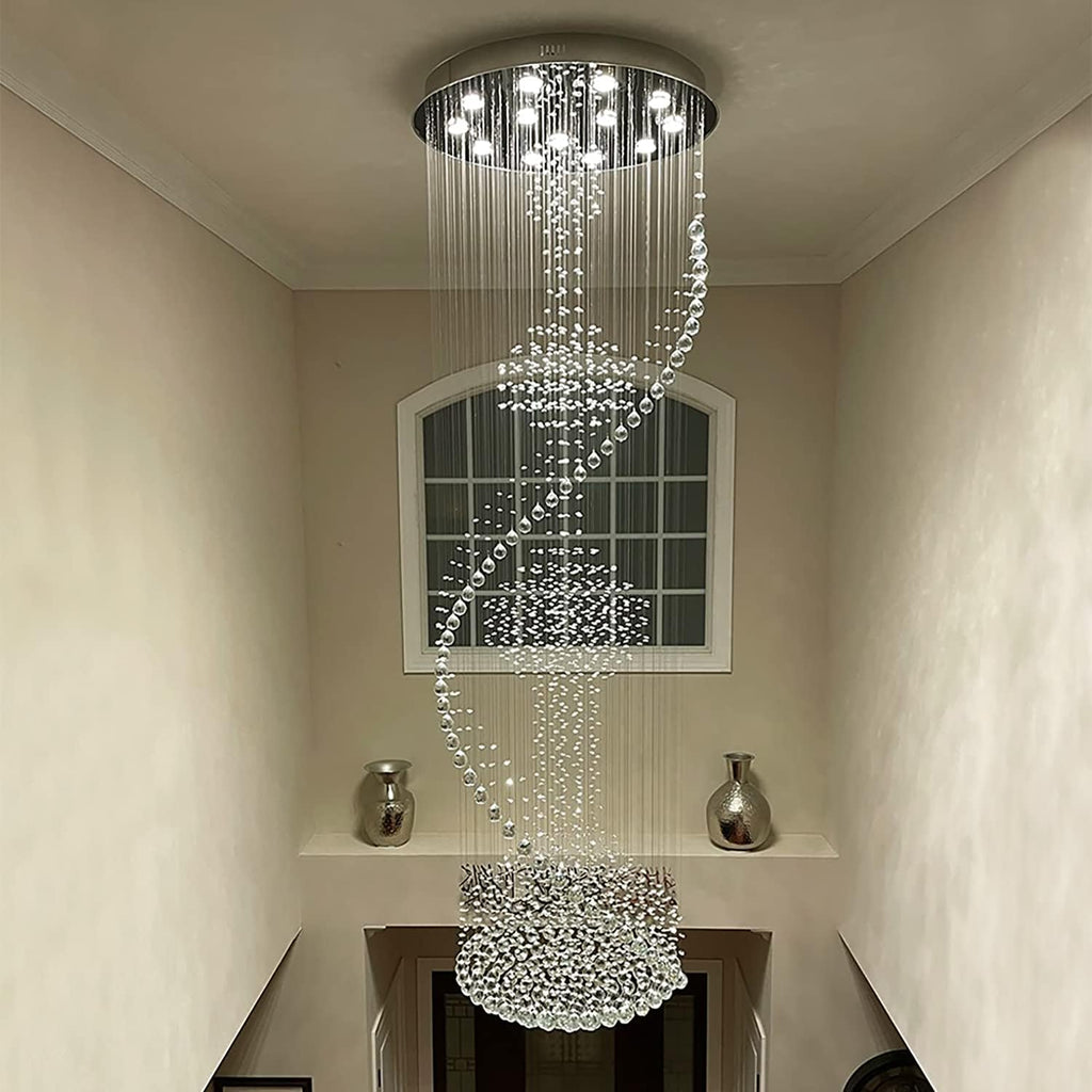 Crystal Spiral Chandelier for Staircase J4297