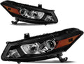 Headlight Assembly Replacement for 2008 to 2012 Honda Accord 2-Door Coupe Chrome Housing Q28120