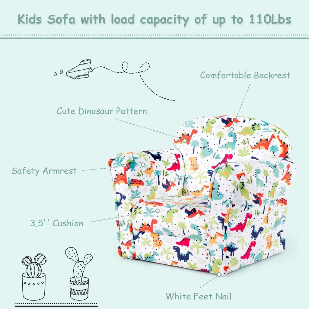 Kids Sofa with Dinosaur Pattern Q3963