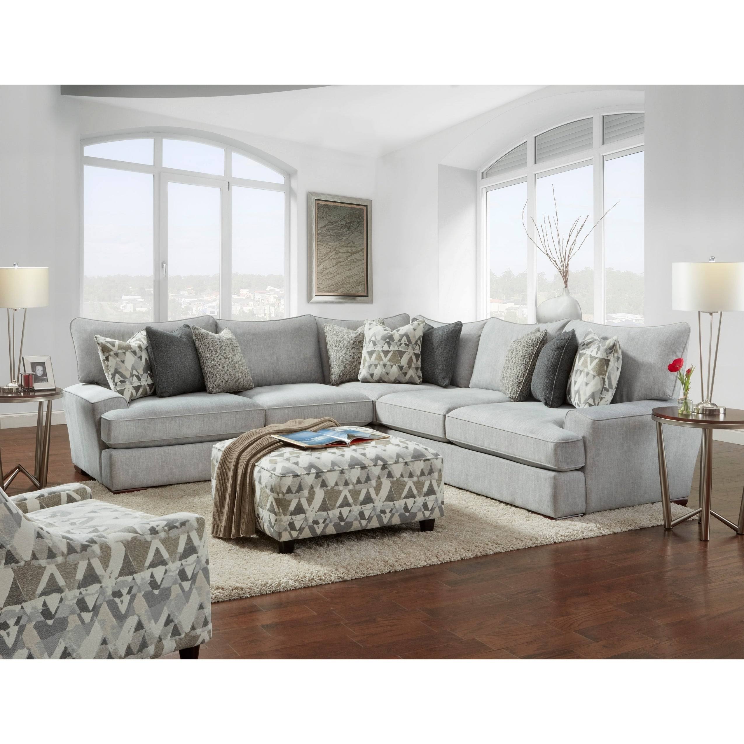 Accent Chair Cement Fabric T676