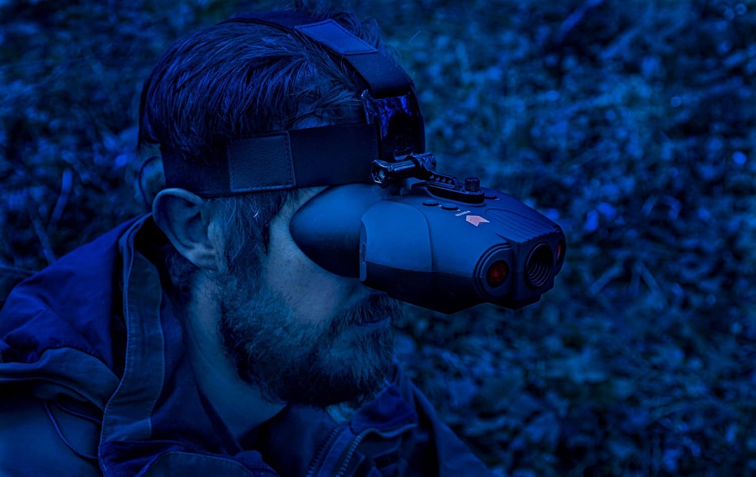 Night Vision Goggles Digital Infrared 1x Magnification 75yd Range Rechargeable Battery A6661