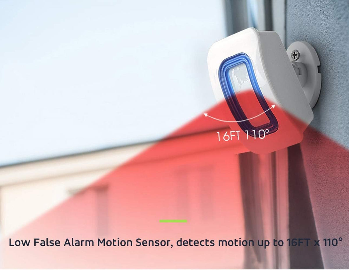 Wireless Motion Sensor Alert Room Bed Alarm with 3 Receiver and 2 Monitor Motion I136