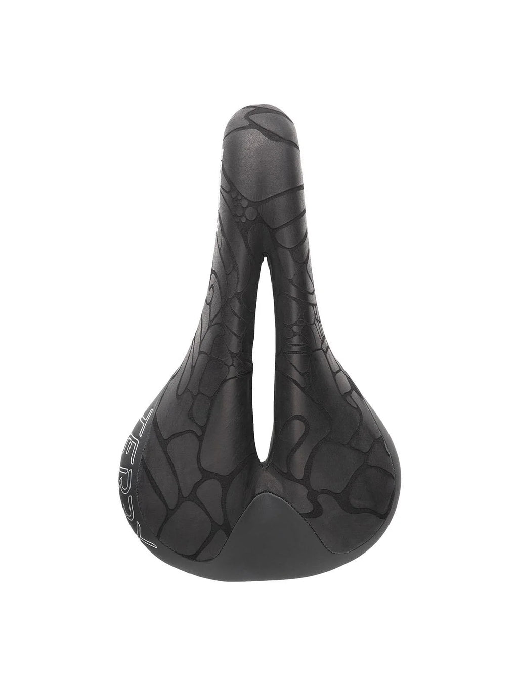 Black Textured Leather Bike Saddle V659