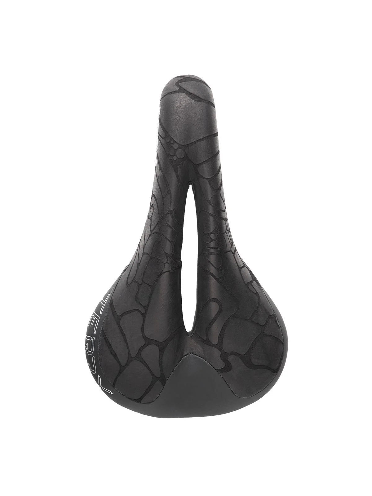 Black Textured Leather Bike Saddle V659