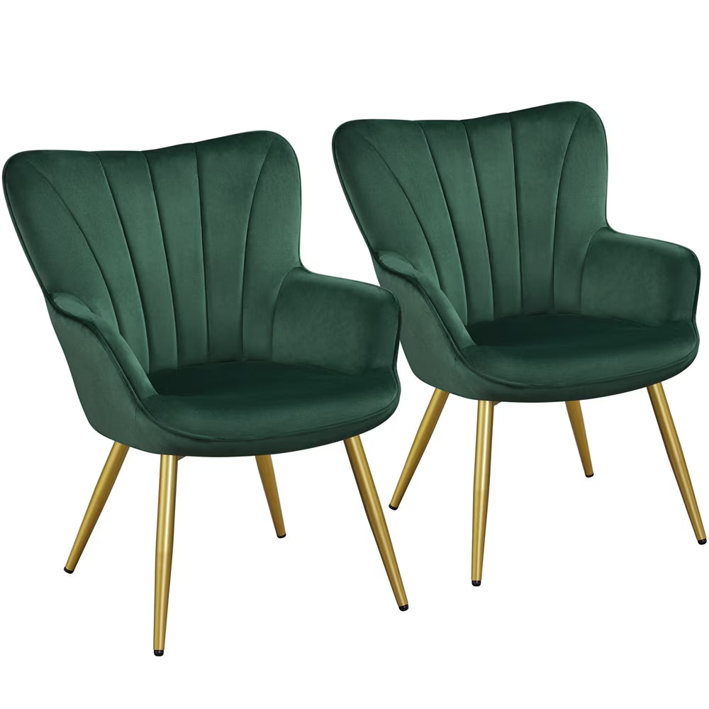 Green Velvet Upholstered Accent Chair K94129