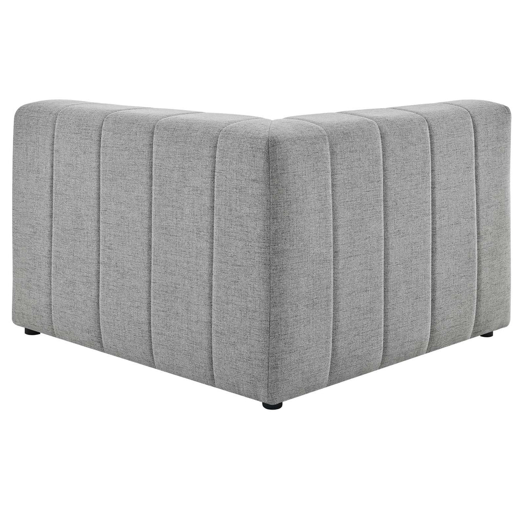 Light Grey Fabric Loveseat Sofa U6351