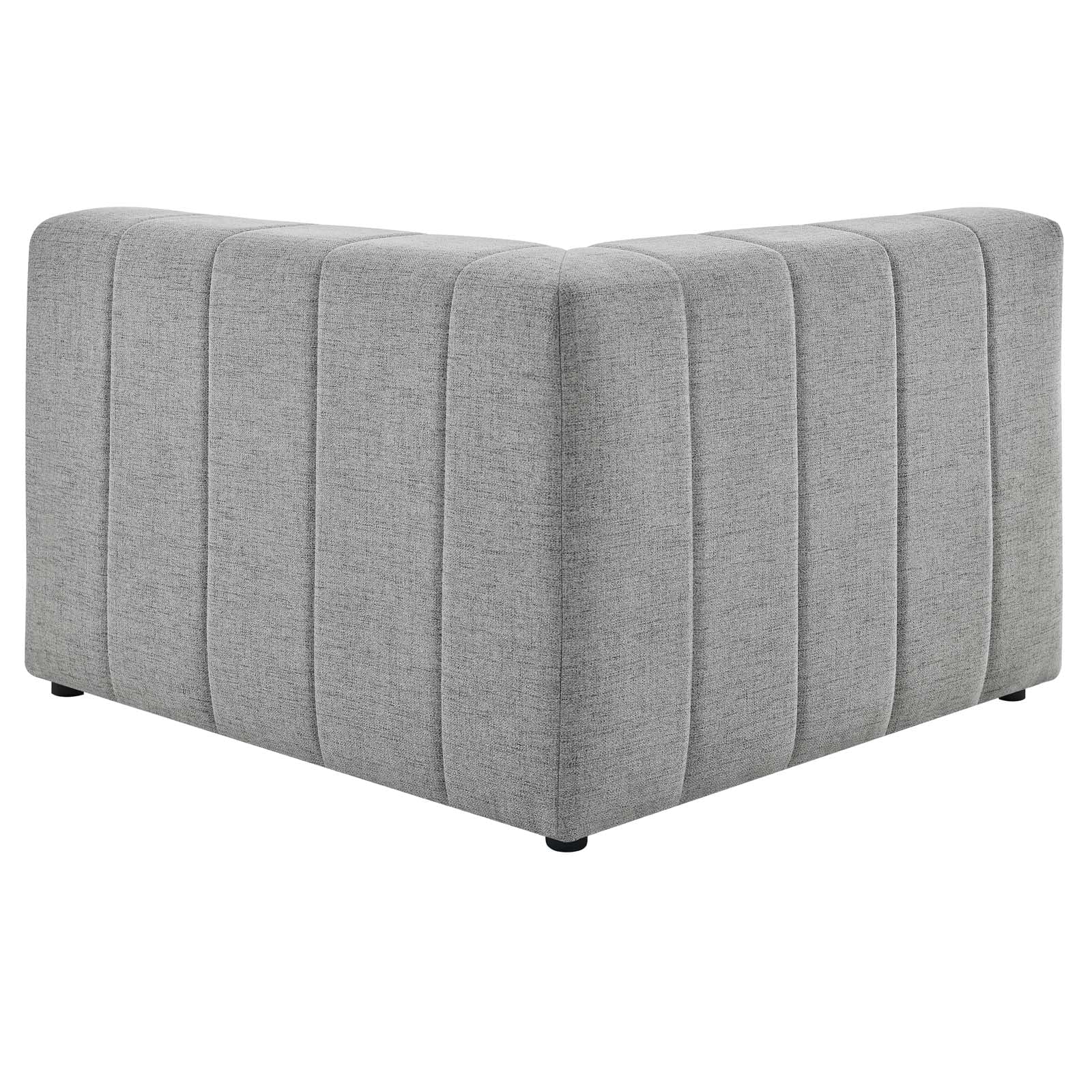 Light Grey Fabric Loveseat Sofa U6351
