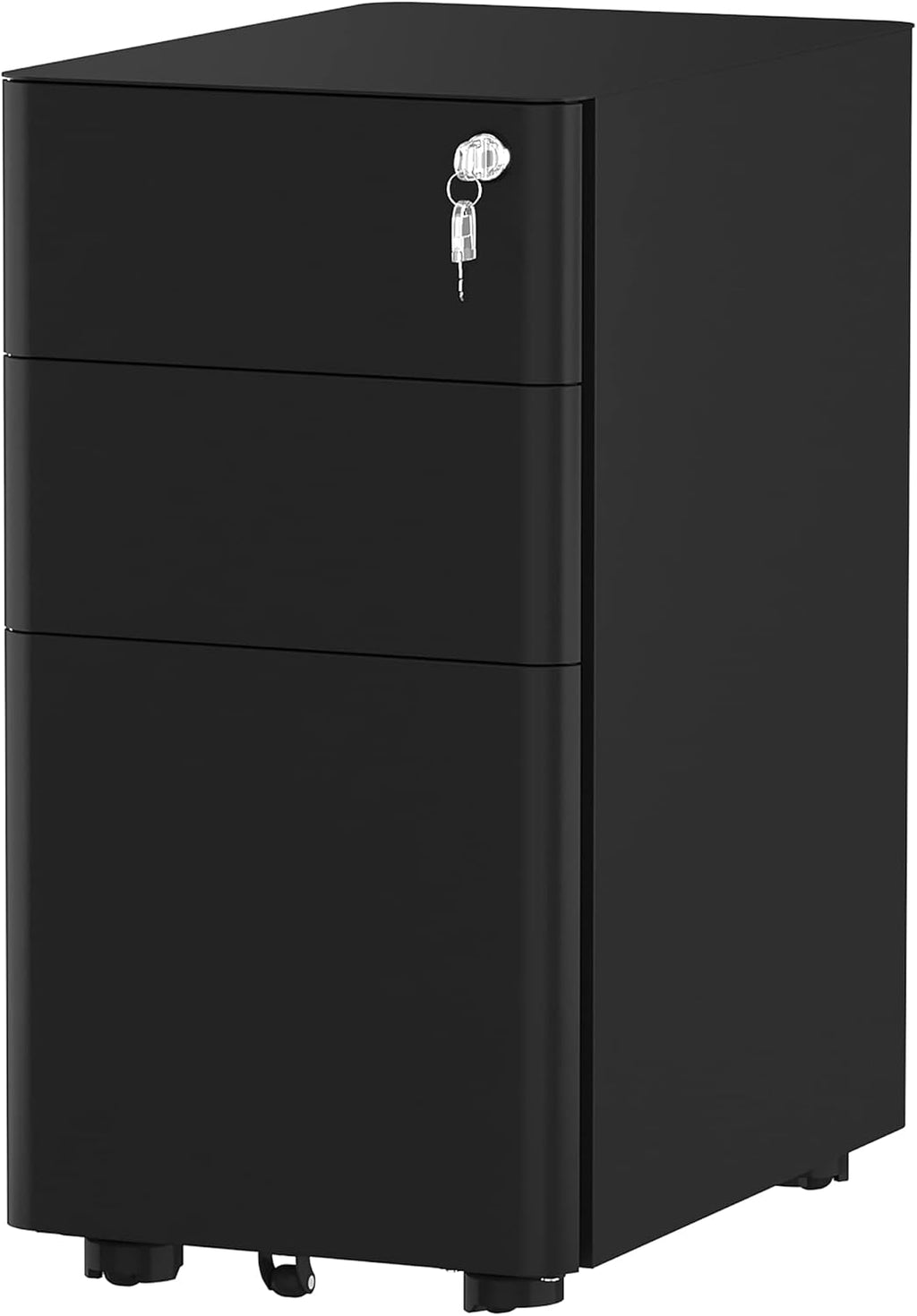 Black 3-Drawer Metal Filing Cabinet F4215