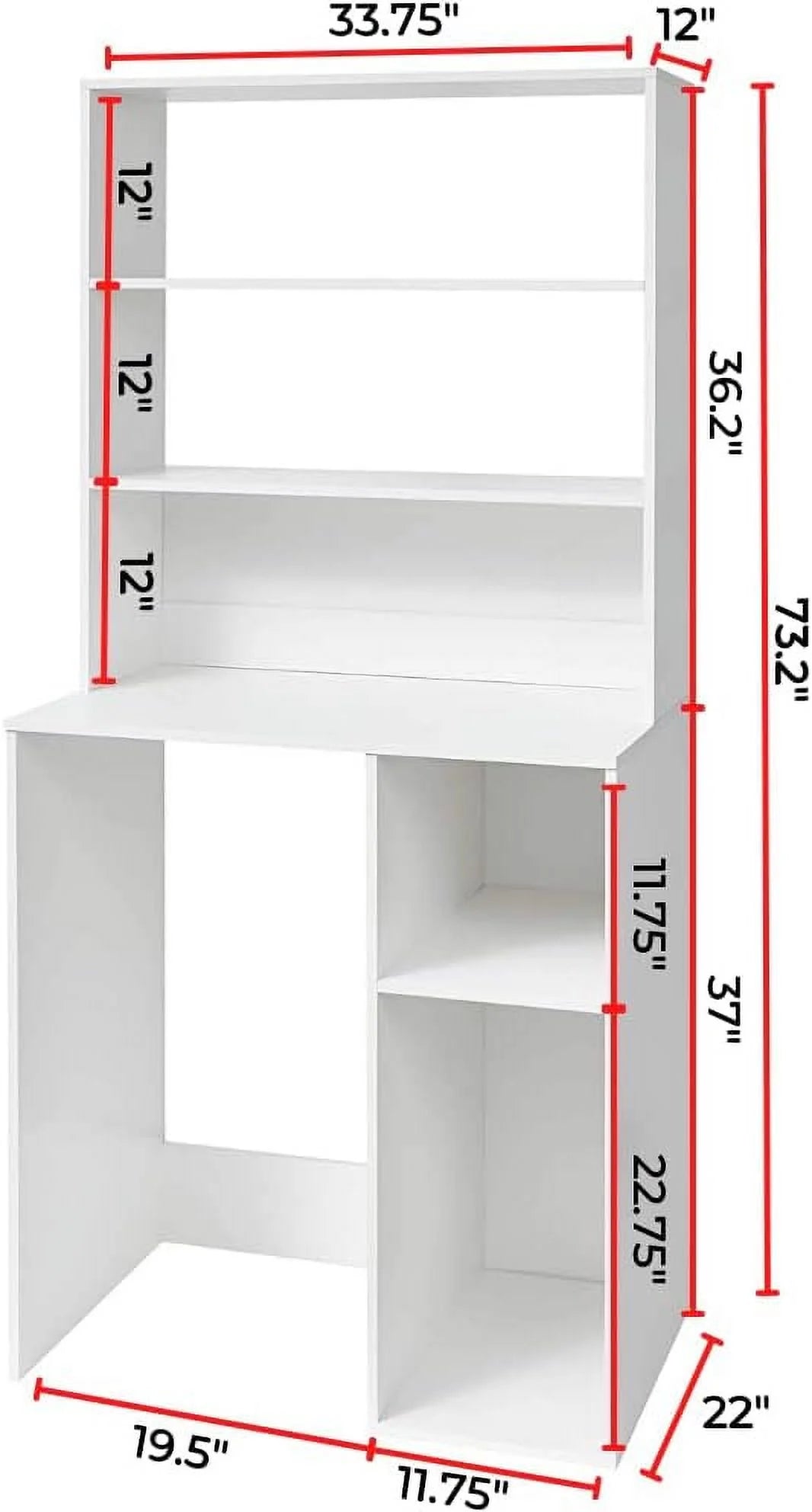 White Mini Fridge Dorm Station with Top A490