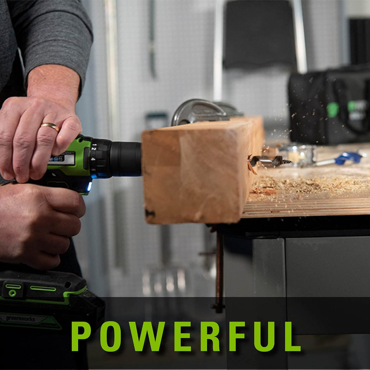 24V Brushless Drill / Driver with 2Ah USB Battery and Charger N8634