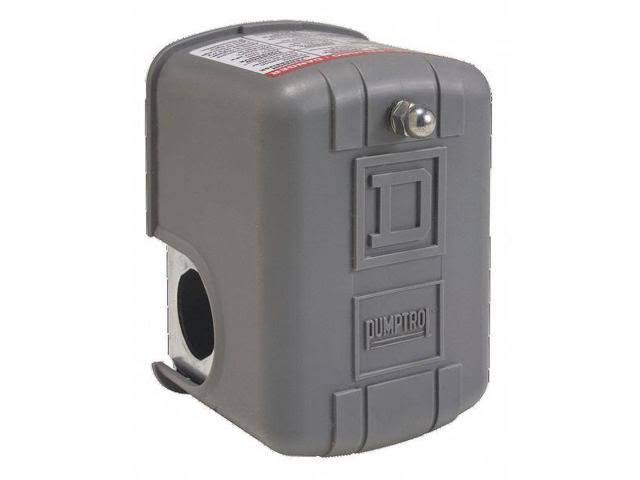 Pressure Switch, 40-20PSI, 1Port, Spst, 10A X7939