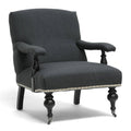 Gray Linen Arm Chair M76290