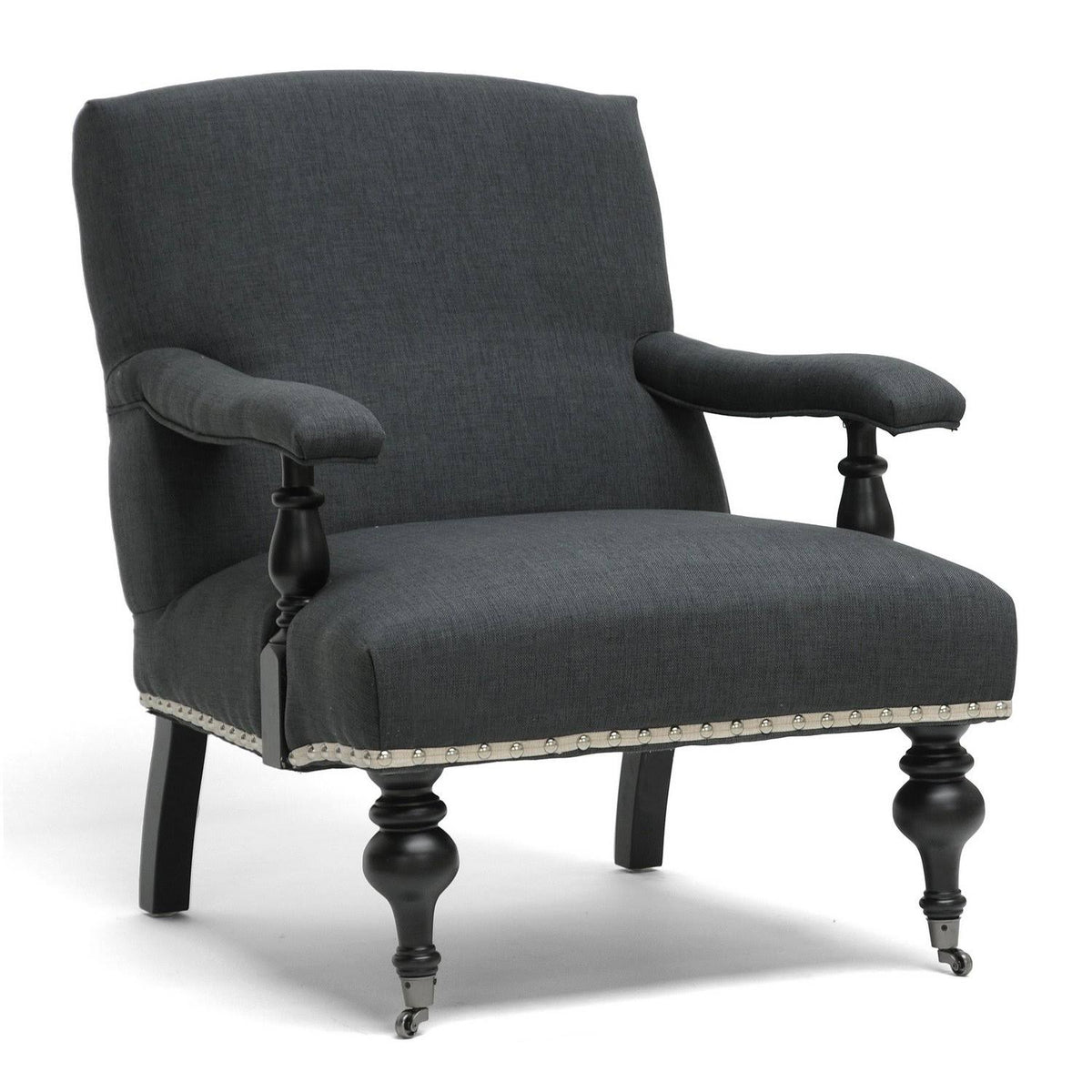 Gray Linen Arm Chair M76290