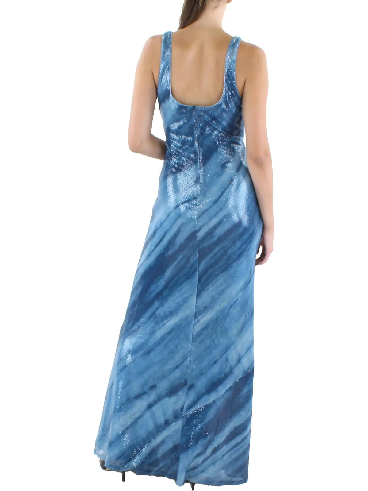 Sequined Maxi Evening Dress H72097