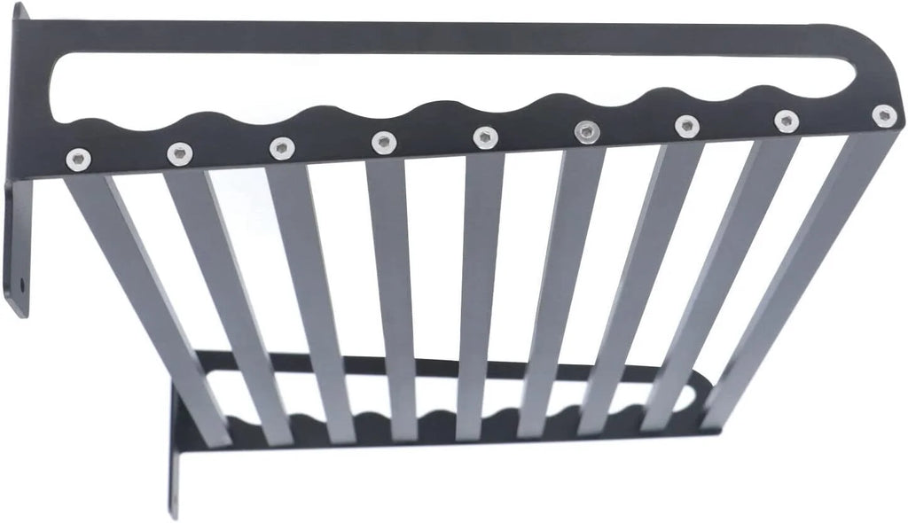 Black Wall Mounted Microwave Oven Bracket Storage Rack Aluminum G1176