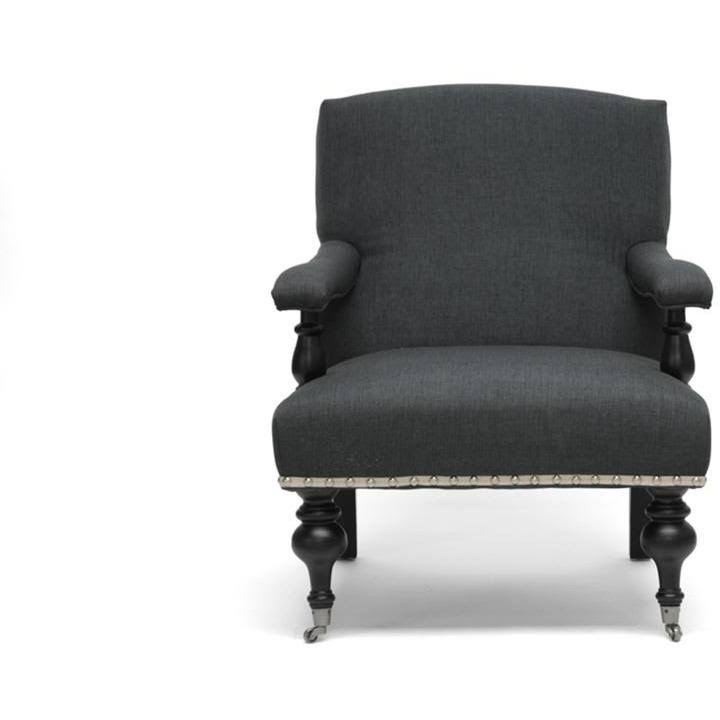 Gray Linen Arm Chair M76290
