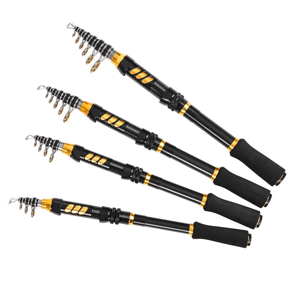 2PCS Telescopic Fishing Rod and Reel Combo Kit F601721