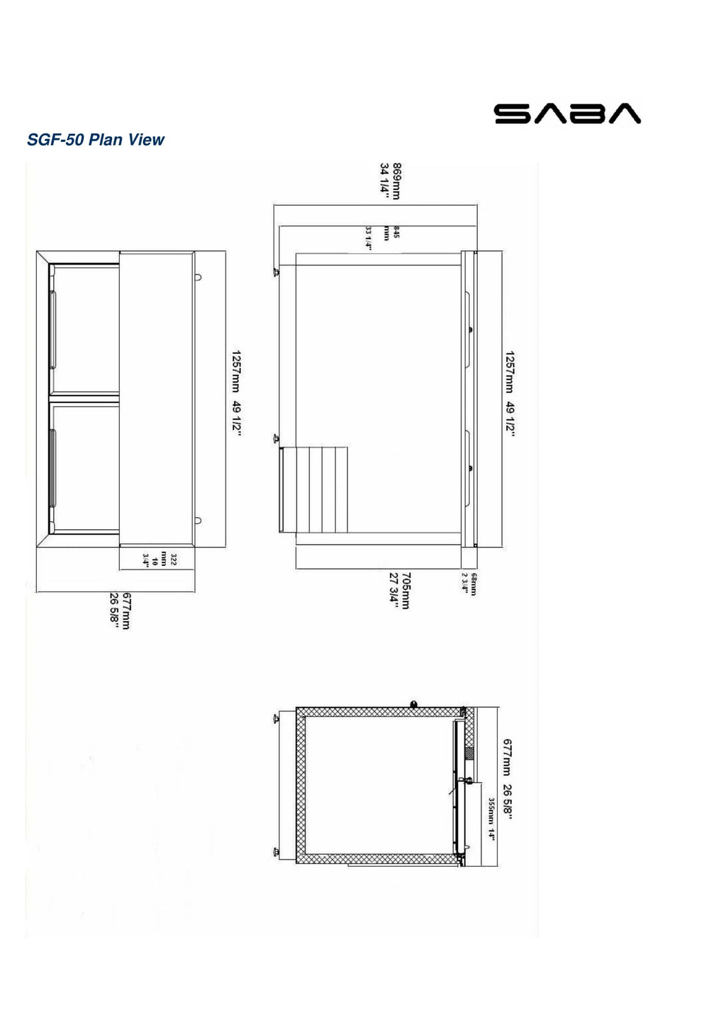 50" Glass Froster V835538