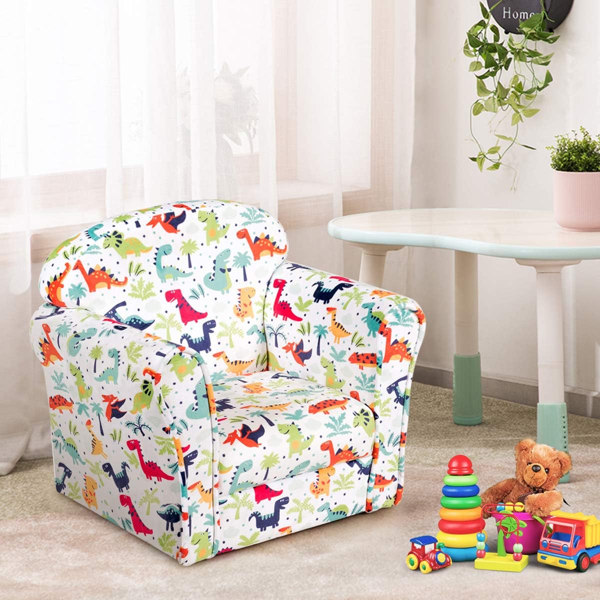 Kids Sofa with Dinosaur Pattern Q3963