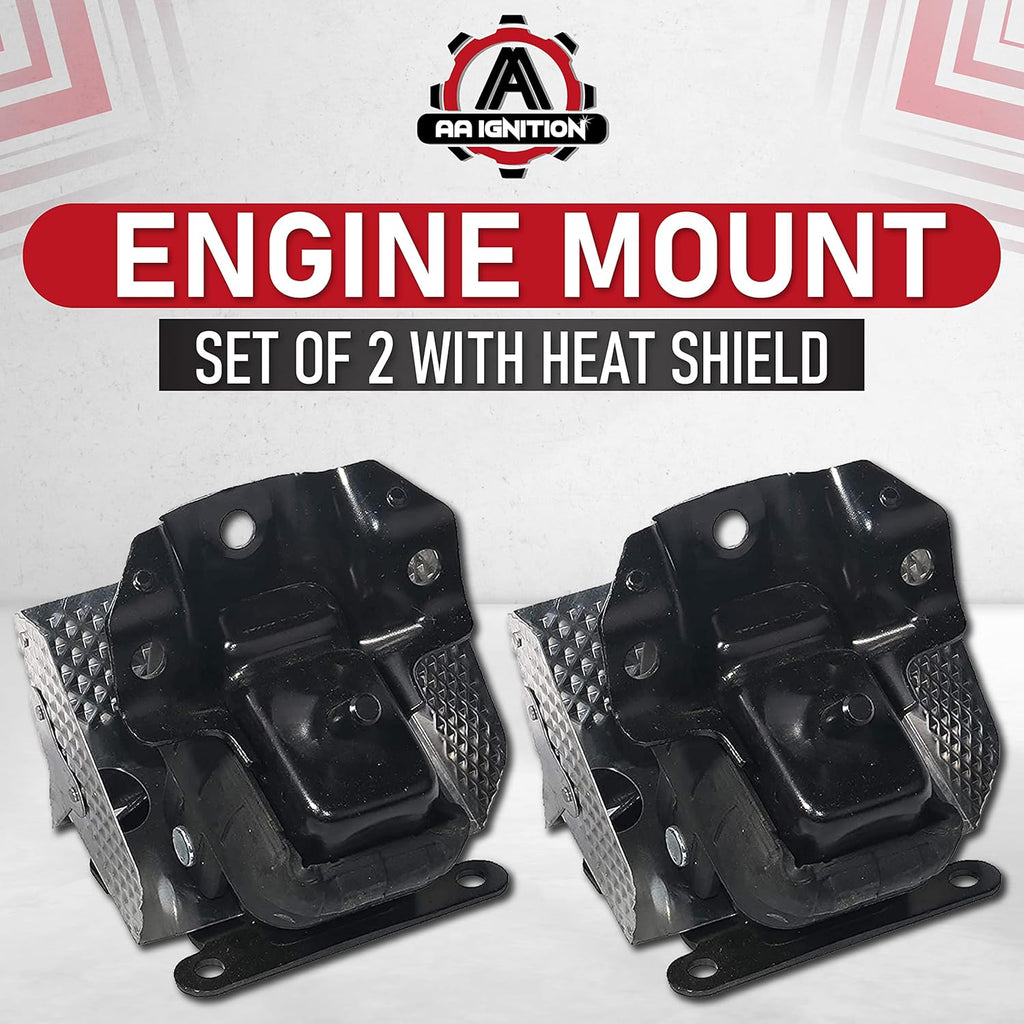 Engine Mount Set of 2 with Heat Shield C801989