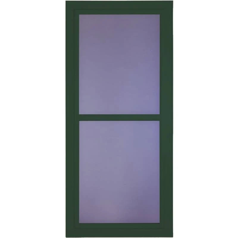 Green Full-view Universal Reversible Aluminum Storm Door Y596205