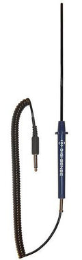 Thermistor Probe, PFA Coated, 10 inch L x 0.2 inch Dia, 5 Feet Cable, 1/4 inch Phono Plug M64779