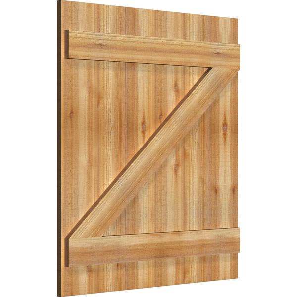 Rough Board-n-Batten Shutters with Z-Bar S808