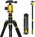 Yellow Compact Aluminum Tripod with 360 Degree Ball Head M6553