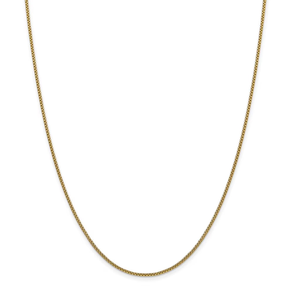 14kt Yellow Gold 24 inch Box Chain with Lobster Clasp G53733